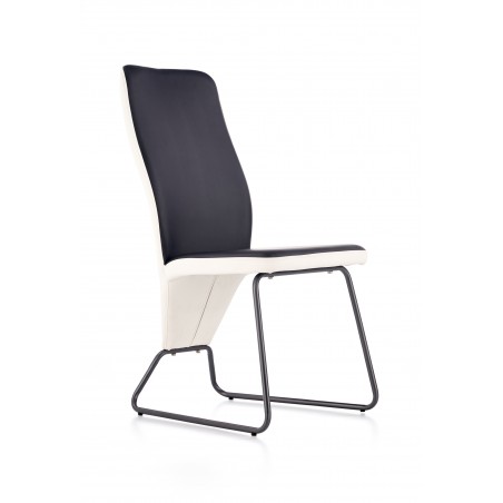 K300 krzesło tył - biały, przód - czarny, stelaż - super grey (2p4szt)