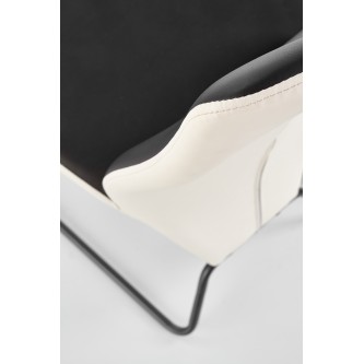 K300 krzesło tył - biały, przód - czarny, stelaż - super grey (2p4szt)