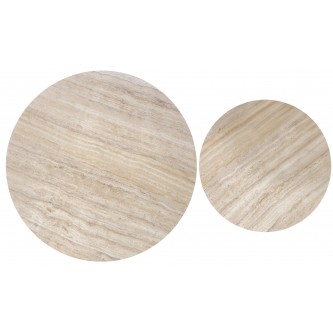 PAOLA zestaw 2 ław trawertyn / kaszmir (1p1szt)