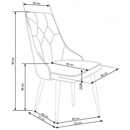 K365 krzesło popiel (1p2szt)